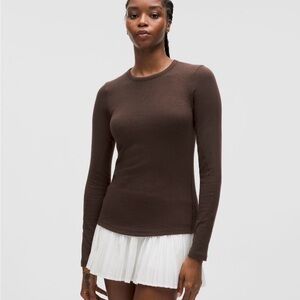 Lululemon Espresso Hold Tight Long-Sleeve Shirt